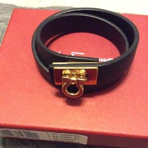 Salvatore Ferragamo wrap bracelet.